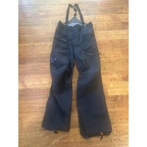Arc'teryx Gore-Tex Gore Fabric Technology RECCO  Ski Snow Winds BIBS Black M Pro